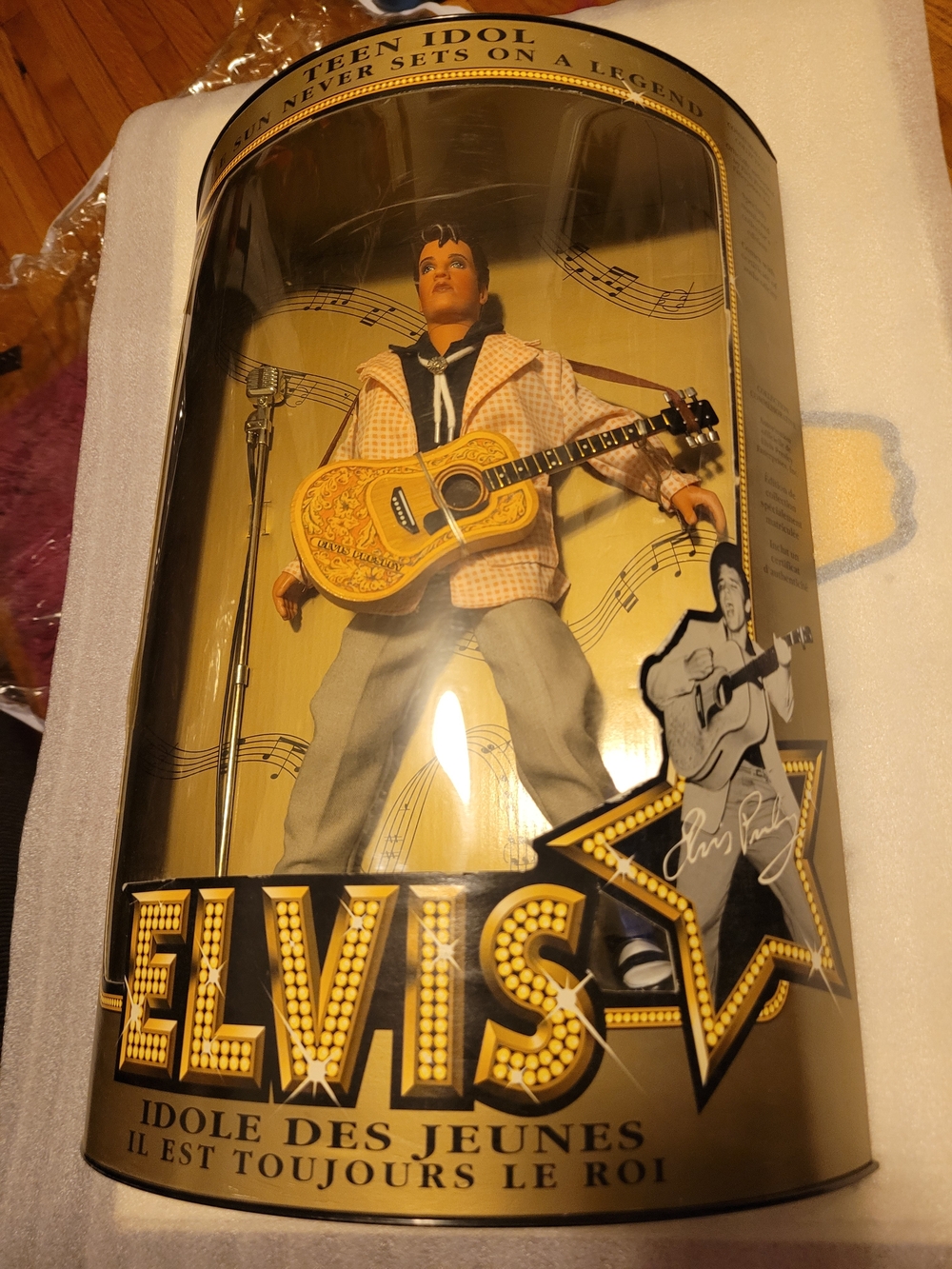 Collector's Teen Idol Musical Doll with Guitar - Gold, Black, White